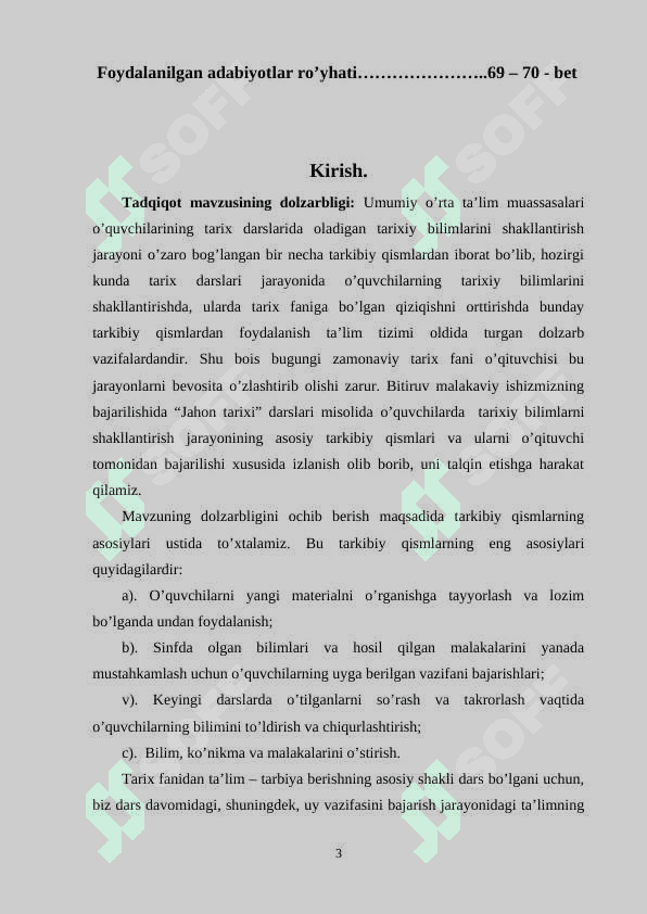 Umumta’lim maktablarining  IX – sinf O’zbekiston  tarixi darslarini tashkil etishda innovatsion texnologiyalardan foydalanish 3