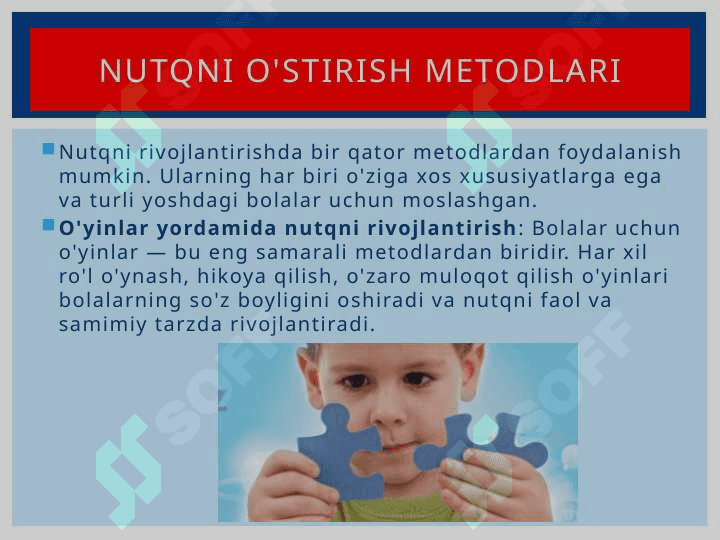 Maktabgacha yoshdagi kichik bolalar nutqini o'stirishning vazifalari, metodlari va vositalari 7