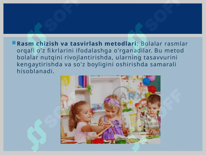 Maktabgacha yoshdagi kichik bolalar nutqini o'stirishning vazifalari, metodlari va vositalari 8