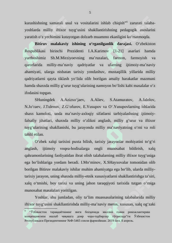 Talabalarda milliy iftixor tuyg‘usini shakllantirishning pedagogik asoslari 5