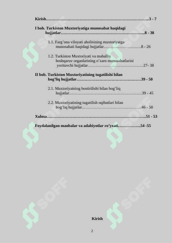 ARXIV HUJJATLARIDA TURKISTON MUXTORIYATI TARIXINING YORITILISHI 2