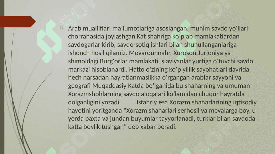 Xorazmning o’rta  asr  shaharlari 4
