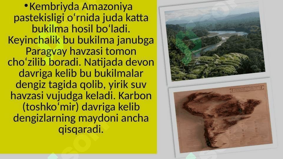 Janubiy Amerika gealogik kartasini ishlash 7