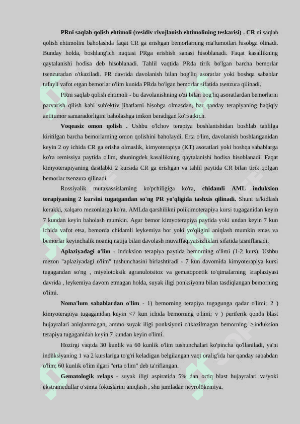 O'tkir miyeloid leykemiya 6