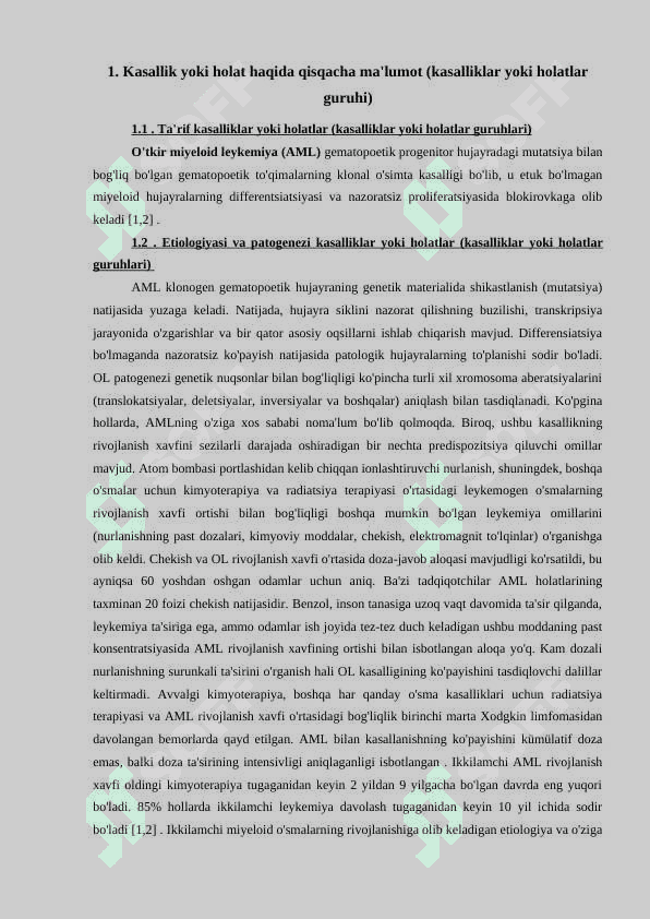 O'tkir miyeloid leykemiya 8