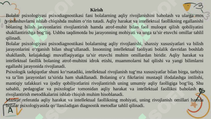 Aqliy harakat va intelektual faollokning egallanishi 3