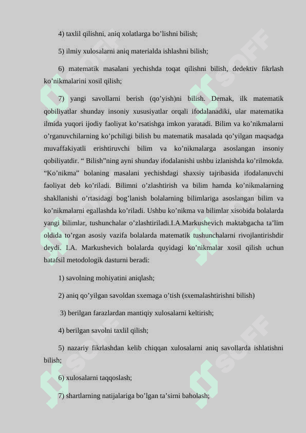 Bir amalli masalalar qo’shish, ayirish orqali tuzish va yechish 7