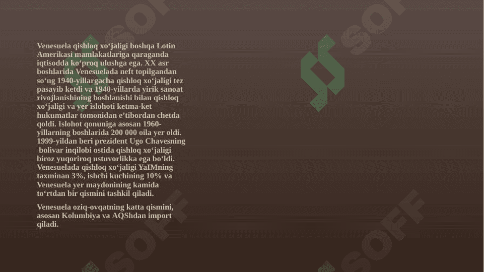 Venesuela Davlatining Sanoat Iqtisodiyoti Tahlili 5