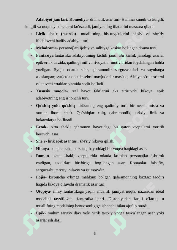 O'QISH SAVODXONLIGI DARSLARIDA  MASAL O'TISH METODIKASI 8