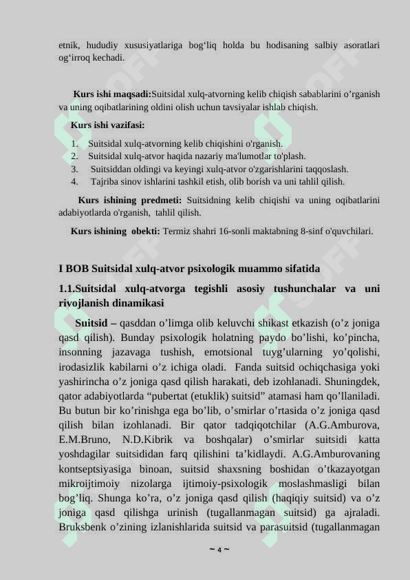 Suitsidal xulq-atvorli mijozlar bilan ishlash texnikasi 4