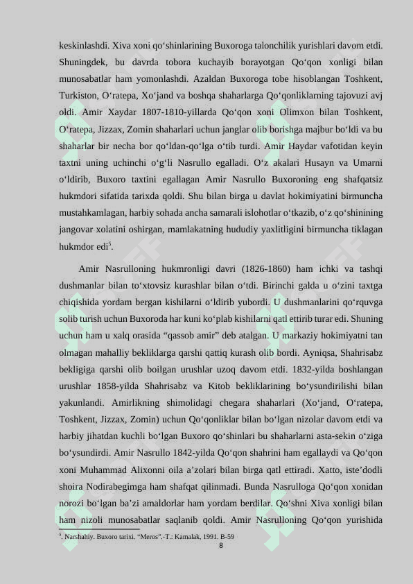 AMIRLIK POYTAXTI BUXORO SHAHRI VA UNGA TEGISHLI TUMANLAR BOSHQARUVI 8