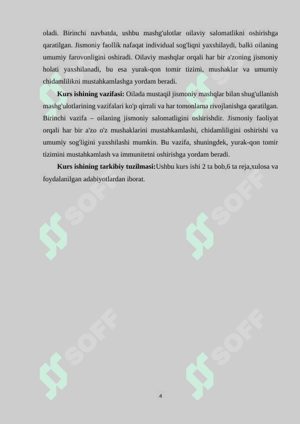 OILADA MUSTAQIL JISMONIY MASHQLAR BILAN SHUG'ULLANISH MASHG‘ULOTLARI 4