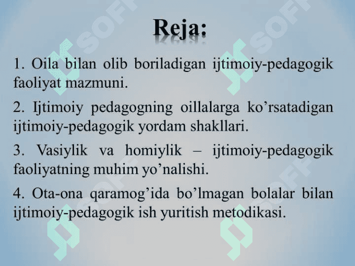 OILAGA IJTIMOIY PEDAGOGIK YORDAM SHAKLLARI 2