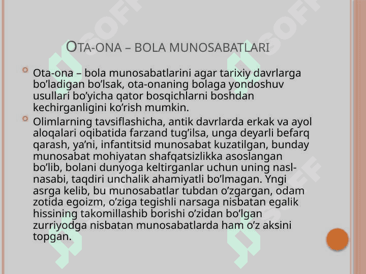 Ota-onalar gender sotsializatsiyasi agentlari sifatida 4
