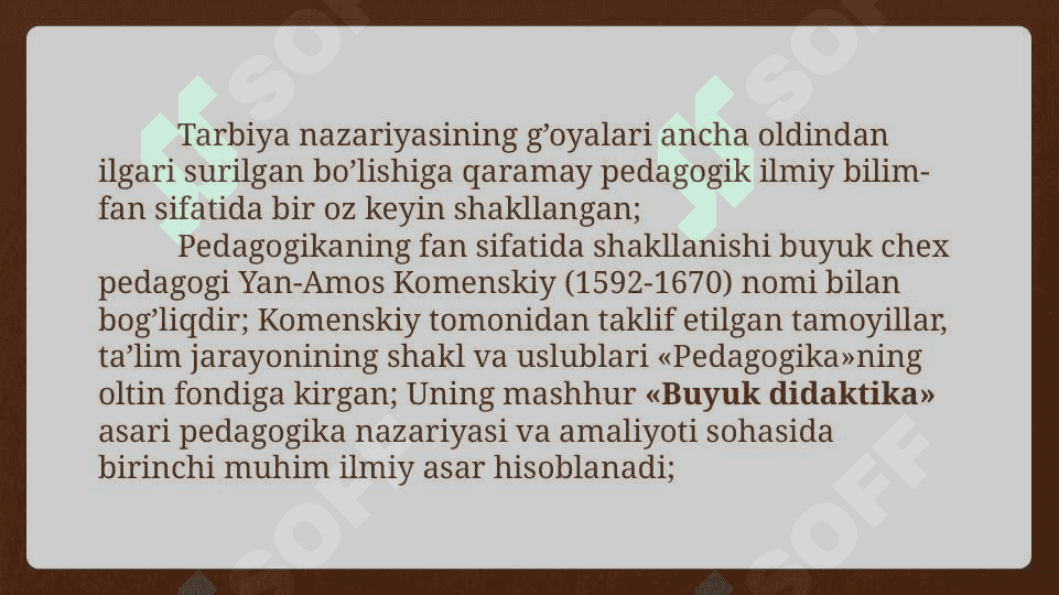 Pedagogikaning predmeti, maqsadi va vazifalari 5