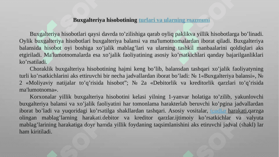Buxgalteriya hisobi va auditi tóģrisida tushuncha t.pptx 7