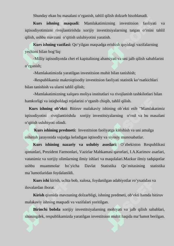 Chet el investitsiyalarni jalb qilish xorijiy investorlar uchun yanada qulay sharoitlar yaratish k.docx 4