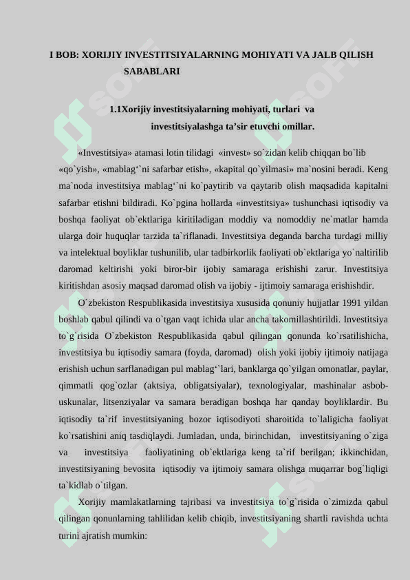Chet el investitsiyalarni jalb qilish xorijiy investorlar uchun yanada qulay sharoitlar yaratish k.docx 8