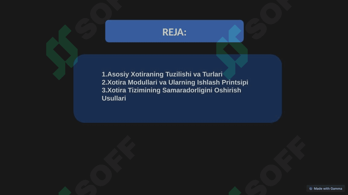 Kompyuterning Asosiy Xotirasi 2