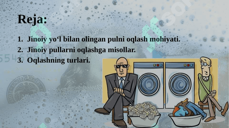 Jinoiy yo'l bilan olingan pulni poklash va legallashtirish 2