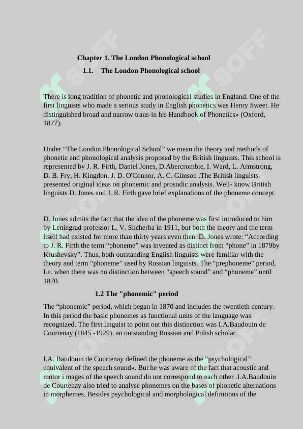The London Phonological school. 6