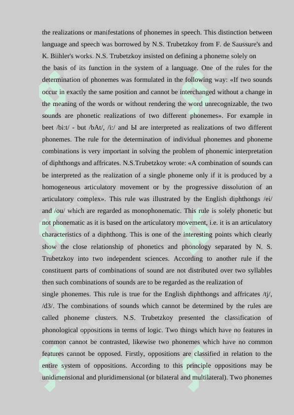 The Prague  phonology school coursework 7