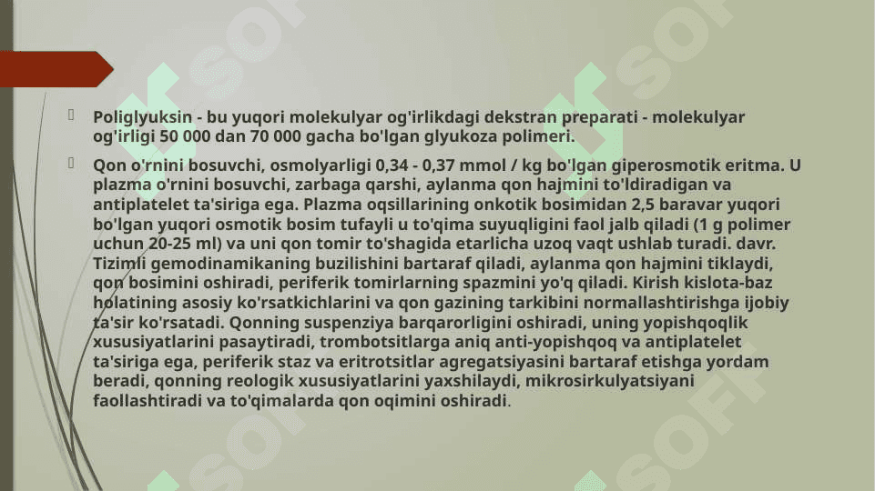 QON O'RNINI BOSUVCHI  SUYUQLIKLAR 4