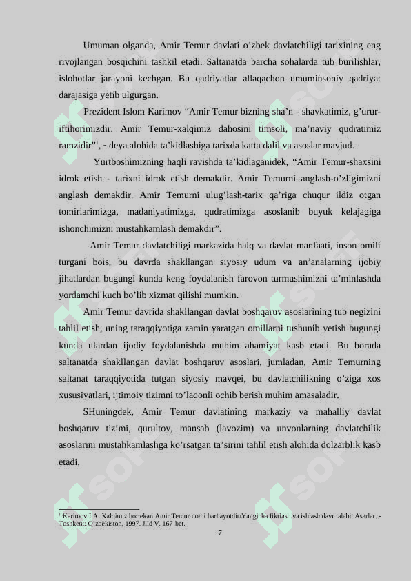 Amir Temur davrida milliy davlatchilikning rivojlanishi 7