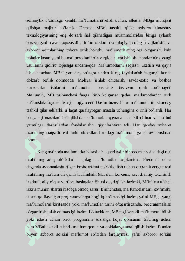 “YETKAZIB BERISH XIZMATI” ma'lumotlar bazasini loyihalash 7