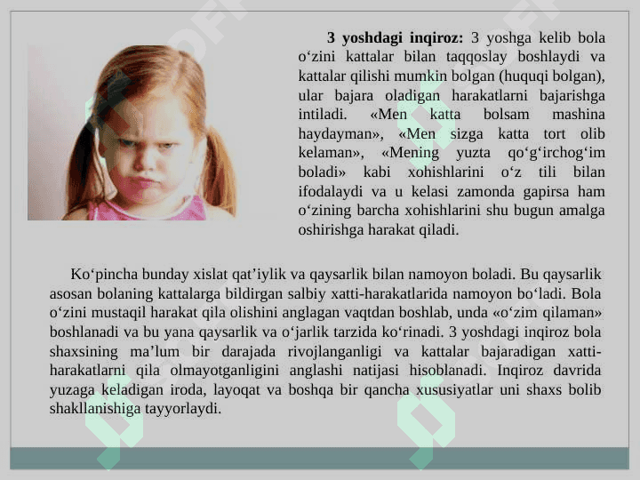 Turli yosh davrlarida o‘zlashtirish xususiyatlari 7