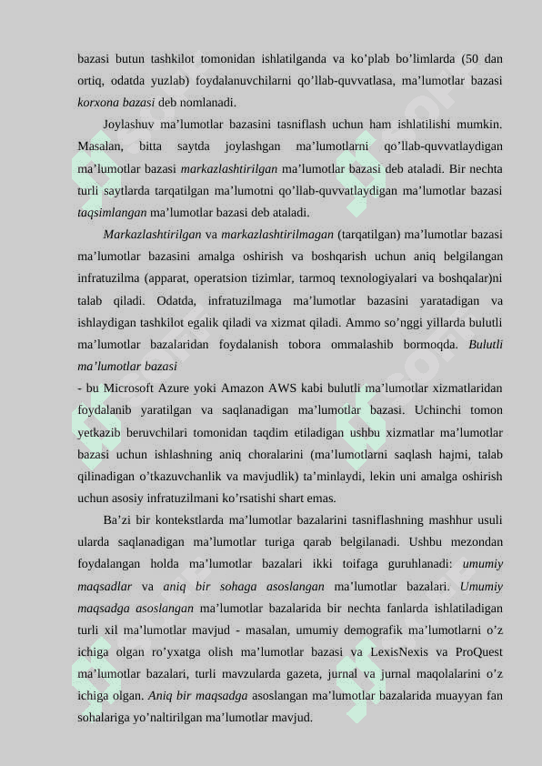 Aeroport ma`lumotlar bazasini loyihalash 5