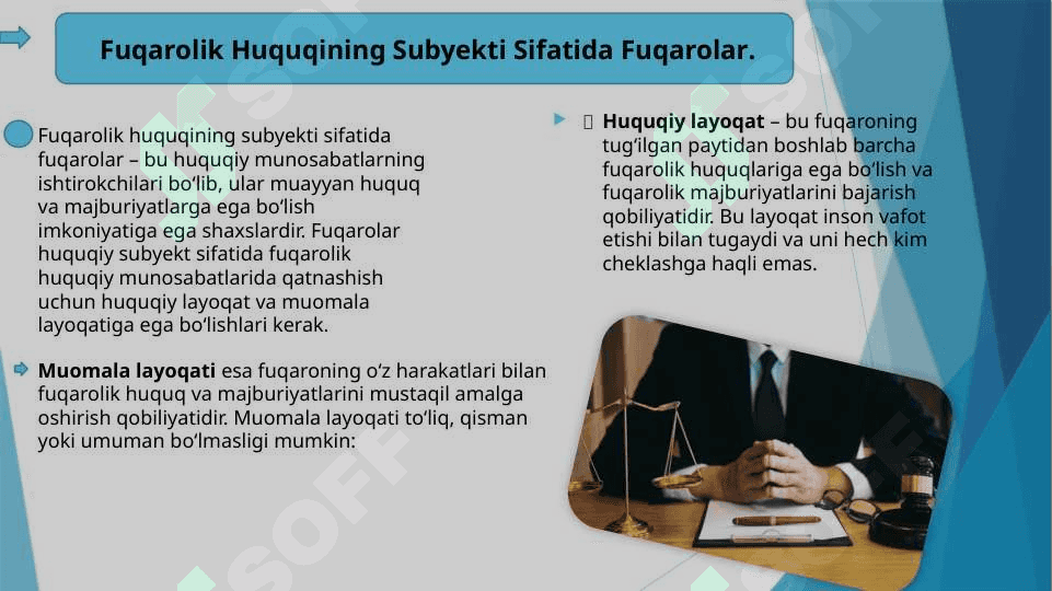 Fuqarolik huquqining subyekti sifatida fuqarolar 4