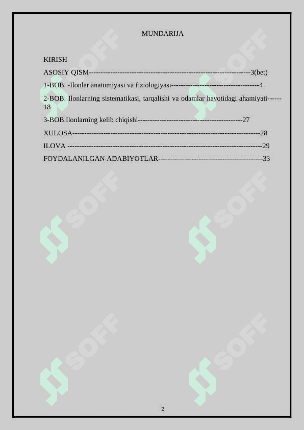 Ilonlarning , tuzilishi va hayot kechirishining asosiy xususiyatlari 2