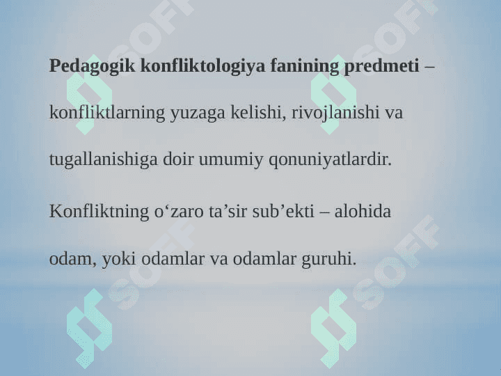 Pedagogik konfliktologiyaning mohiyati, ob’ekti, predmeti, maqsadi, vazifalari va fan sifatida paydo bo‘lishi 3