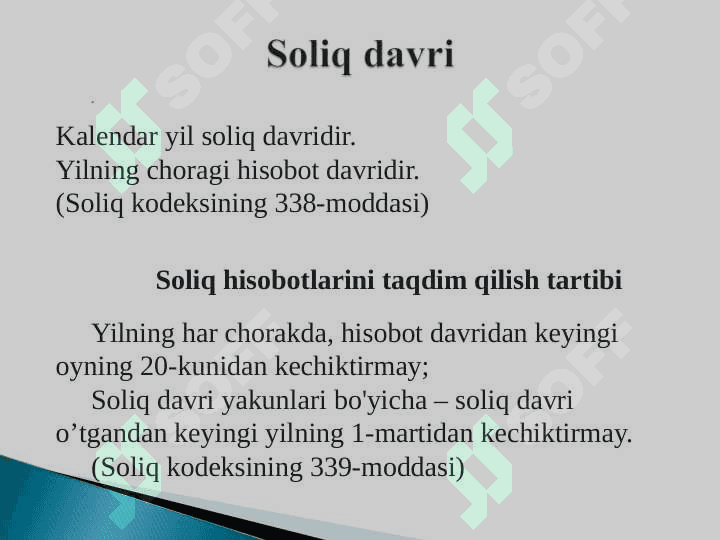 YURIDIK SHAХSLARDAN OLINADIGAN FOYDA SOLIG‘I 7