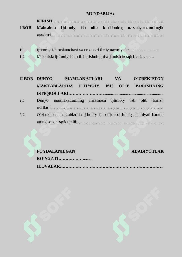 MAKTABDA IJTIMOIY ISH OLIB BORISHNING ISTIQBOLLARI 2