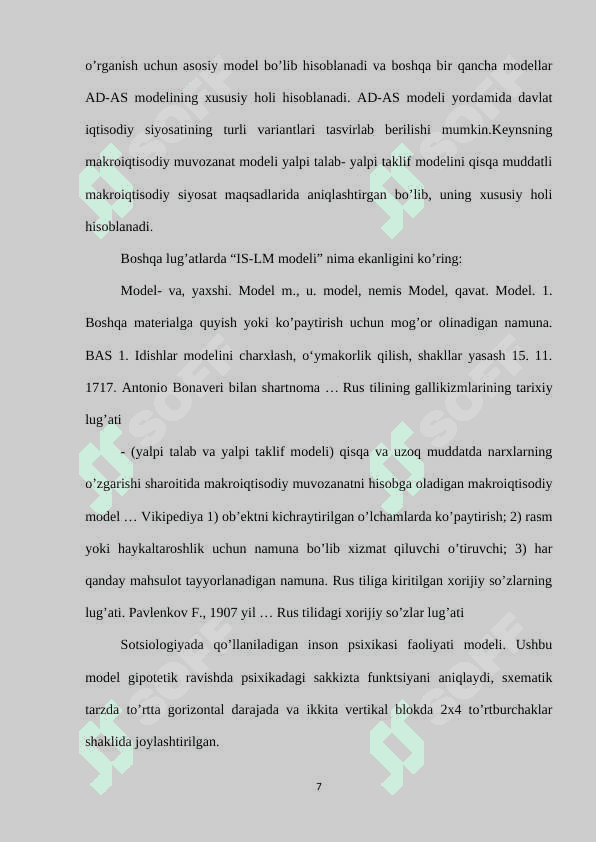 IS-LM MODELIDA BYUDJET- SOLIQ  VA PUL-KREDIT SIYOSATI 7