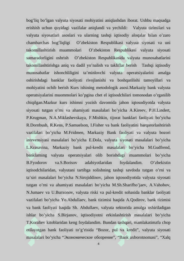 O'zbekiston Respublikasi valyuta siyosati 4
