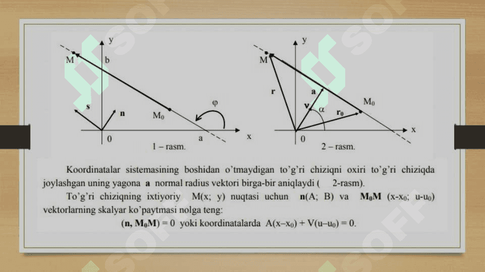 Tekislikda to’g’ri chiziqning turli tenglamalari 3