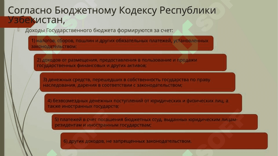 Учет доходов государственного бюджета, в условиях Казначейского исполнения 4