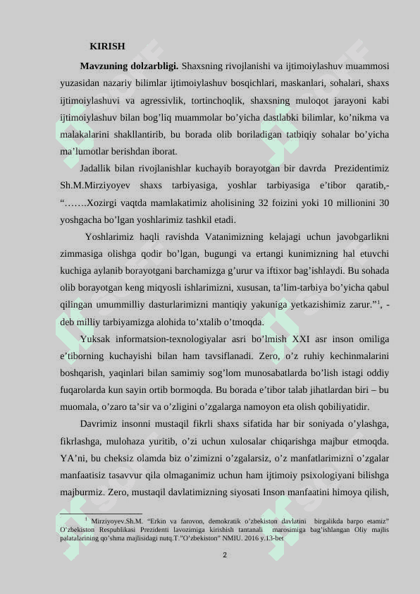 SHAXSNING RIVOJLANISHI VA IJTIMOIYLASHUV MUAMMOSI 2