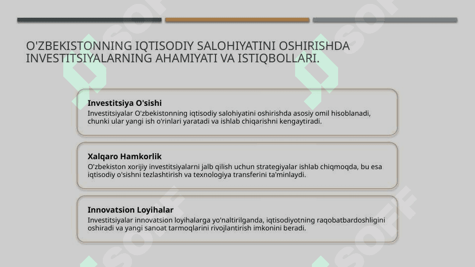 O’zbekistonning Iqtisodiy salohiyatini aniqlash 6