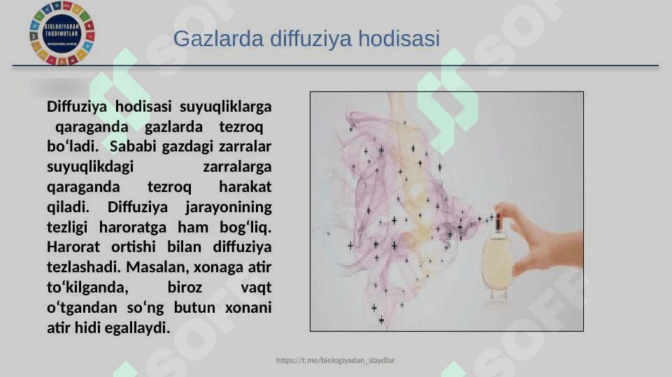 DIFFUZIYA HODISASINI O'RGANISH 4