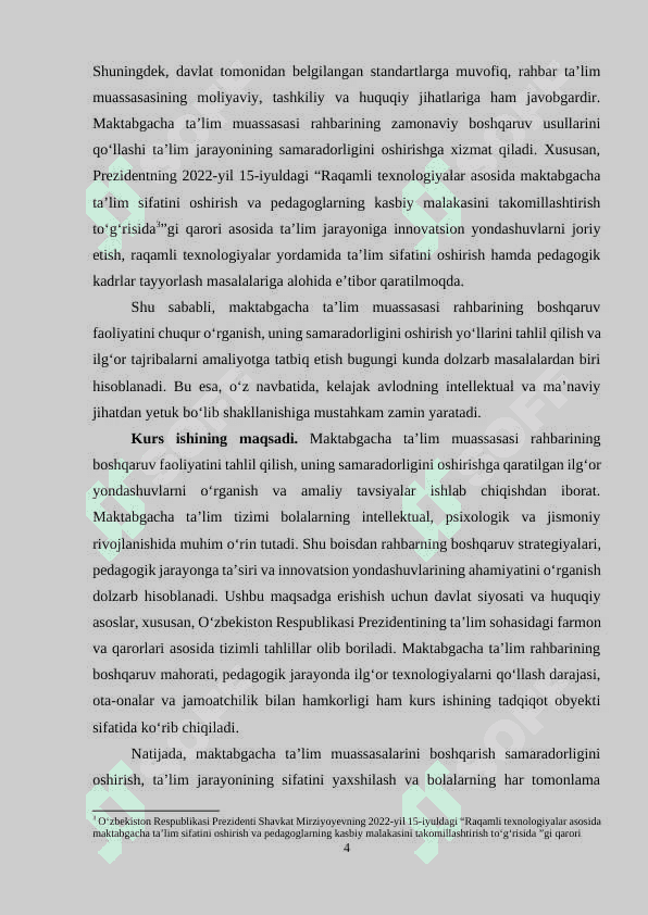 Maktabgacha tarbiya tashkiloti rahbari va uning faoliyati 4