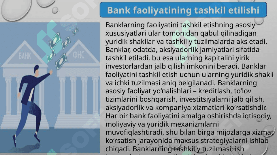 Mahalliy va xorijiy amaliyotda banklarning turlari, ular faoliyatini tashkil etilish xususiyatlari. t.pptx 4