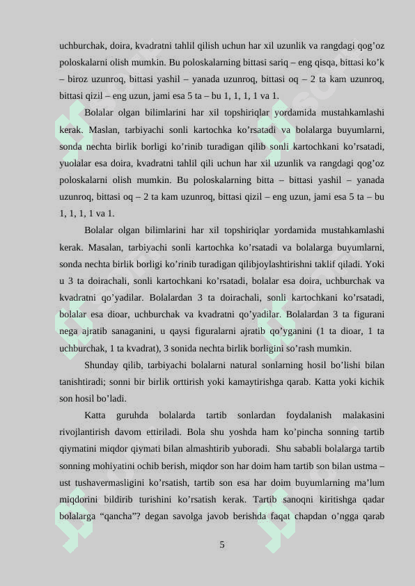 Maktabgacha kata yoshdagi bolalarda son sanoq haqidagi tushunchalarni shakillantirish K.docx 5