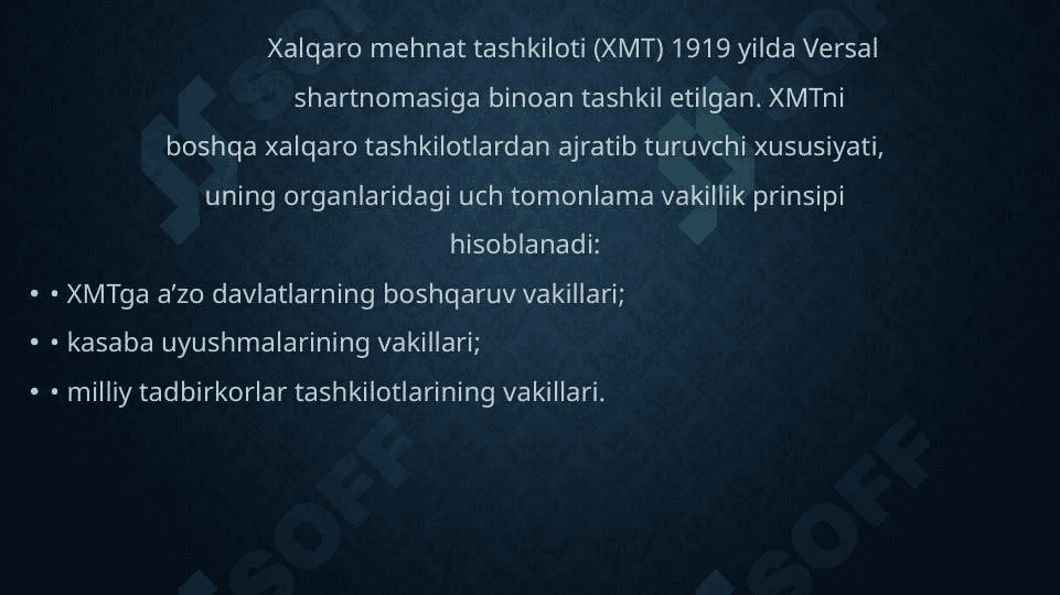 XALQARO MEHNAT TASHKILOTI 3