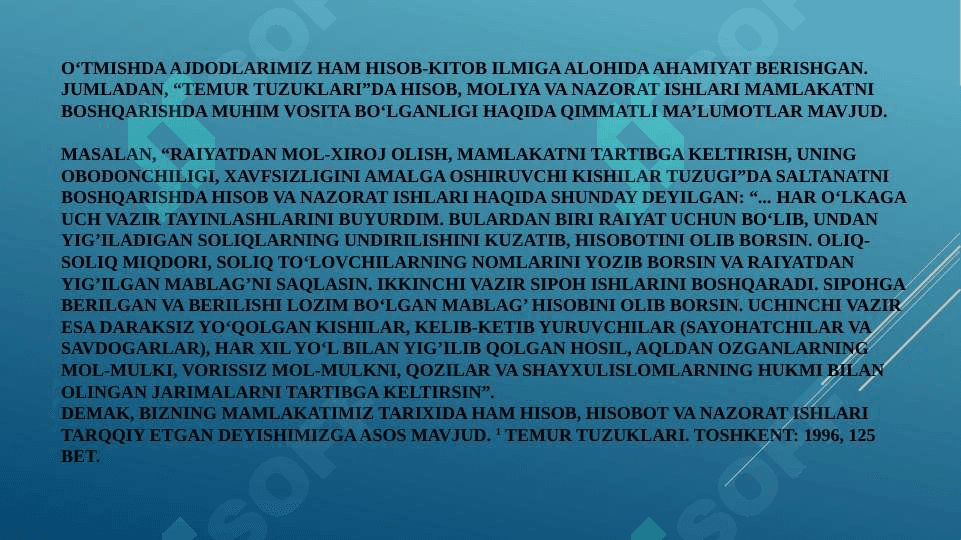 Mavzu: Xo‘jalik hisobining mohiyati va boshqaruv tizimidagi ahamiyati 4
