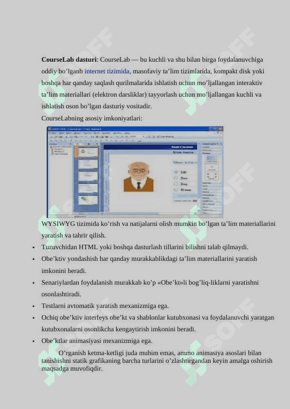 CourseLab dasturini kompyuterga o’rnatish. 2