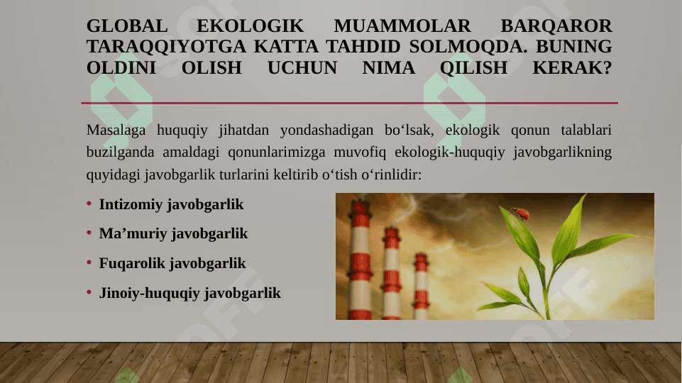 Jahon iqtisodiyotining globallashuv muammolarining oqibatlari va hal etish yo’llari 7